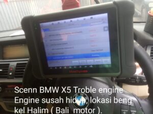 Scan BMW X5 Trouble Engine